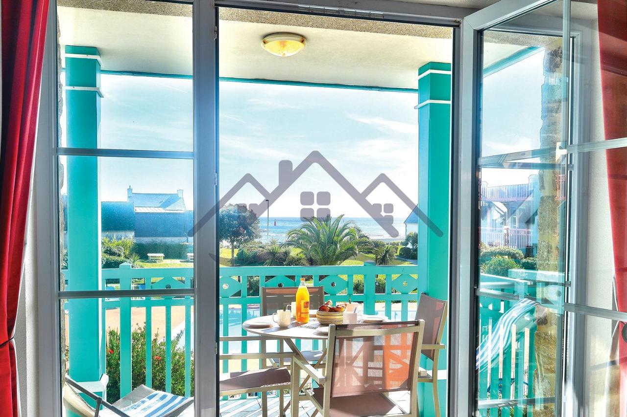 Au Guilvinec Seaside Retreat: Oceanview Comfort with Pool and Garden Exterior photo